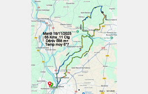 Sortie du 18 Nov 2025